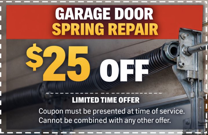 Coupon - Garage Door Spring Repair $25 Off